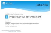Guidelines for Conveners: Preparing your advertisement Glossary: Requisition â€“ Job Advertisement (open Advertisement or Pool Merit Process) Hiring Manager