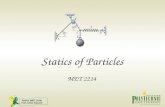 Statics (MET 2214) Prof. Simin Nasseri Statics of Particles MET 2214.