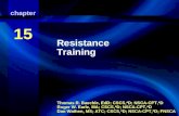 Resistance Training Thomas R. Baechle, EdD; CSCS,*D; NSCA-CPT,*D Roger W. Earle, MA; CSCS,*D; NSCA-CPT,*D Dan Wathen, MS; ATC; CSCS,*D; NSCA-CPT,*D; FNSCA.