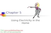 Chapter 5 Using Electricity in the Home Visit  For 100s of free powerpoints.