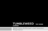 TUMBLEWEED TINY HOUSE COMPANY Kayla Cesta-McMichaels Self Selected Presentation.
