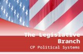 The Legislative Branch CP Political Systems. Congress 101 Article I of the U.S. Constitution creates a bicameral (two house) legislature Result of Connecticut.