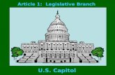 Article 1: Legislative Branch U.S. Capitol. Article 1: Legislative Branch U.S. Capitol.