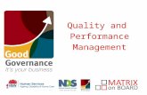 Quality and Performance Management. An initiative of the NSW Government What we will cover What does Quality mean Quality Assurance and Quality Improvement.