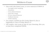1 ECEN5807 Intro to Converter Sampled-Data Modeling Midterm Exam One-week take-home exam, to cover material of HW#1-6 –Averaged switch modeling –Simulation.