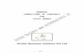 General Conditions of Contract for Civil Work