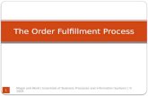 Magal and Word | Essentials of Business Processes and Information Systems | © 2009 1 The Order Fulfillment Process.