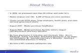 © 2007 Medco Health Solutions, Inc. All rights reserved. 1 About Medco In 2006, we processed more than 89 million mail order Rxs. Medco employs over 16k.