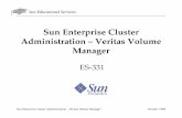 ES-331 Sun Enterprise Cluster Administration Veritas Volume Manager