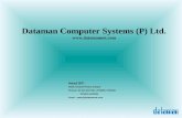 Dataman Computer Systems (P) Ltd.  25/16, Karachi Khana, Kanpur Phones: 91-512-2317191, 2376505, 2370430, 2370431,3292334 Email : sales@datamannet.com.