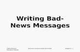 ©2005 Pearson Education Canada Business Communication EssentialsChapter 8 - 1 Writing Bad-News Messages.