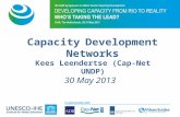 Capacity Development Networks Kees Leendertse (Cap-Net UNDP) 30 May 2013.