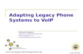 Www.convergencetechnologycenter.org DUE 402356 Adapting Legacy Phone Systems to VoIP Vincente DIngianni Director of Professional Services Binary Systems,