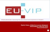v u Virtual placements: improving the international work experience of students Mariet Vriens, AVNet K.U.Leuven (Belgium) EDULEARN10, 5&6 July 2010 Virtual.