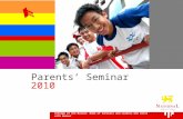 Parents Seminar College of the Nation: Home of Scholars and Leaders who Serve with Honour 2010.