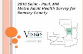2010 Saint - Paul, MN Metro Adult Health Survey for Ramsey County.