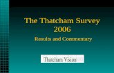 The Thatcham Survey 2006 Results and Commentary. © Thatcham Vision 2006  Background The Thatcham Vision project is one.