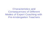 Characteristics and Consequences of Different Modes of Expert Coaching with Pre-kindergarten Teachers.