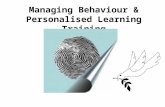 Managing Behaviour & Personalised Learning Training.