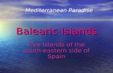 Balearic Islands Five Islands of the south-eastern side of Spain Mediterranean Paradise.