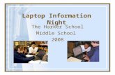 Laptop Information Night The Harker School Middle School 2008.