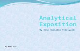 By Rina Husnaini Febriyanti By Rina H.F.. What is analytical exposition? Purpose of analytical exposition Language features Text Organization Generic.