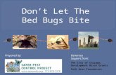 Dont Let The Bed Bugs Bite Generous Support from: Prepared by: The City of Chicago, Development Block Grants Polk Bros Foundation.