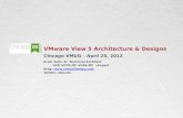 1 VMware View 5 Architecture & Designs Chicago VMUG – April 25, 2012 Brian Suhr, Sr. Technical Architect VCP, VCP5-DT, VCA4-DT, vExpert Blog: .