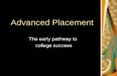 Advanced Placement The early pathway to college success.