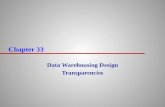Chapter 33 Data Warehousing Design Transparencies.