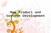 New Product and Service Development Spring 2011 PP.