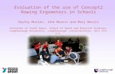 Evaluation of the use of Concept2 Rowing Ergometers in Schools Hayley Musson, John Morris and Mary Nevill Institute of Youth Sport, School of Sport and.