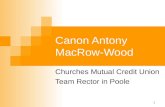 Canon Antony MacRow-Wood Churches Mutual Credit Union Team Rector in Poole 1.