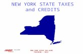 NEW YORK STATE TAX-AIDE TRAINING - 2012 NEW YORK STATE TAXES and CREDITS.