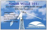 Small Wind 101: An Overview of Small-Scale Wind Electric Systems Affordable, Clean Energy for Homes, Farms and Businesses ()