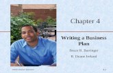 ©2010 Pearson Education 4-1 Chapter 4 Writing a Business Plan Bruce R. Barringer R. Duane Ireland.