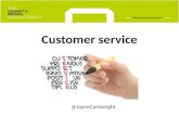 Customer service @JayneCartwright. Museum retail customer service Stats: 25% of UK customers dont think they receive good customer service.
