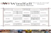 Windfall Moving & Storage Systems TM Standards Manual Copyright Asset Controls, Inc. 2000-2003 panels desks tables peds chairs surfaces returns credenzas.