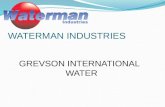 WATERMAN INDUSTRIES GREVSON INTERNATIONAL WATER. Waterman Industries Exeter, California.