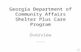 Georgia Department of Community Affairs Shelter Plus Care Program Overview February 2011.
