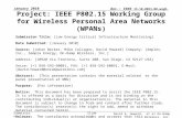 Doc.: IEEE 15-10-0053-00-wng0- Submission Project: IEEE P802.15 Working Group for Wireless Personal Area Networks (WPANs) Submission Title: [Low Energy.