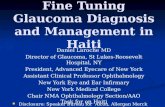 Fine Tuning Glaucoma Diagnosis and Management in Haiti Daniel Laroche MD Director of Glaucoma, St Lukes-Roosevelt Hospital, NY President, Advanced Eyecare.