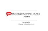 Building BIG Brands in Asia Pacific Henry Saliba Director of Development.