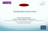 UndocNet Overview Leena Kumarappan London Metropolitan University Undocumented Migrants, Ethnic Enclaves and Networks: Opportunities, traps or class-based.