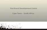 Thai Brand Development Centre Cape Town – South Africa.