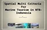 Spatial Multi Criteria For Marine Tourism in NTB-Indonesia By Irvinia Arumsari.