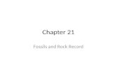 Chapter 21 Fossils and Rock Record. Vocabulary Uniformitarianism- processes happening today have been happening since Earth formed. (ex. Earthquakes and.