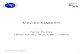 1 2009: Device Support EPICS Device Support Andy Foster Observatory Sciences Limited.