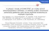 A phase I study of CHR-2797, an orally active aminopeptidase inhibitor, in elderly and/or treatment refractory patients with acute myeloid leukemia or.