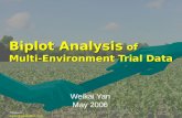 Contact: wyan@ggebiplot.com Biplot Analysis of Multi-Environment Trial Data Weikai Yan May 2006.
